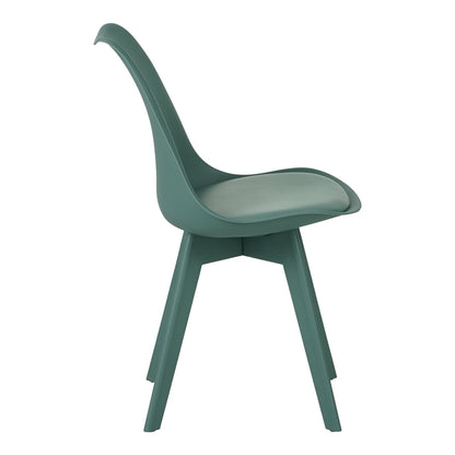 Καρέκλα Gaston I pakoworld PP-PU σε μέντα απόχρωση 48.5x53.5x81.5εκ