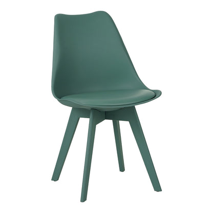 Καρέκλα Gaston I pakoworld PP-PU σε μέντα απόχρωση 48.5x53.5x81.5εκ