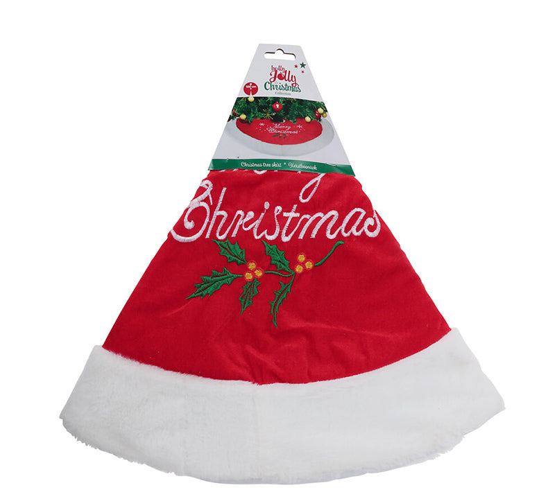 Χριστουγεννιάτικη ποδιά δένδρου με γούνα Φ100cm