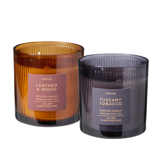 Αρωμ.κερί σε γυάλινο δοχείο 10x10cm, 2χρ..