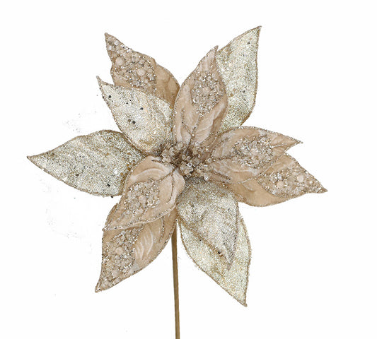 Aλεξανδρινό απο βελούδο & οργανζα 45cm,χρυσο χρ.