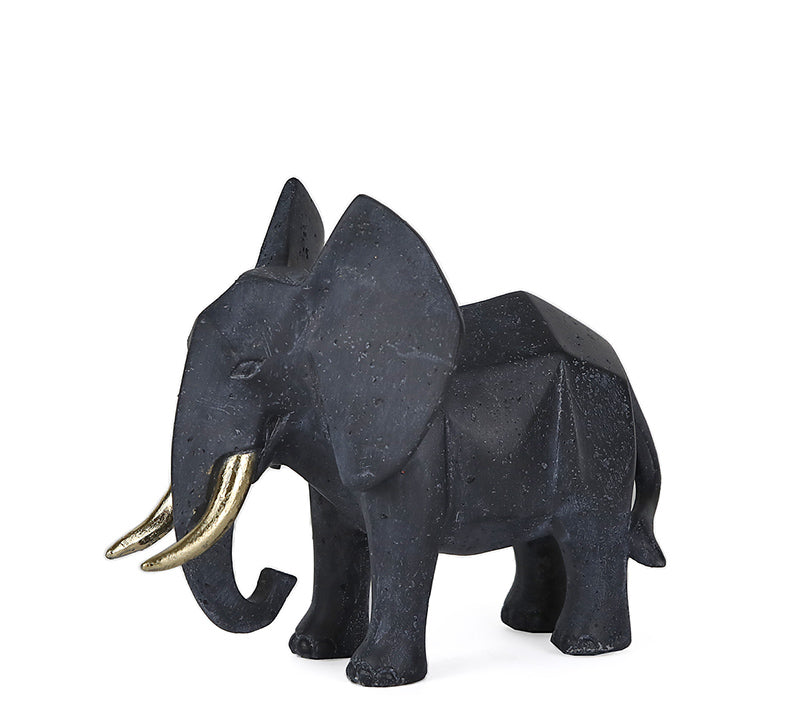 Διακοσμητικός ελέφαντας μαύρο χρ.,17,5cm