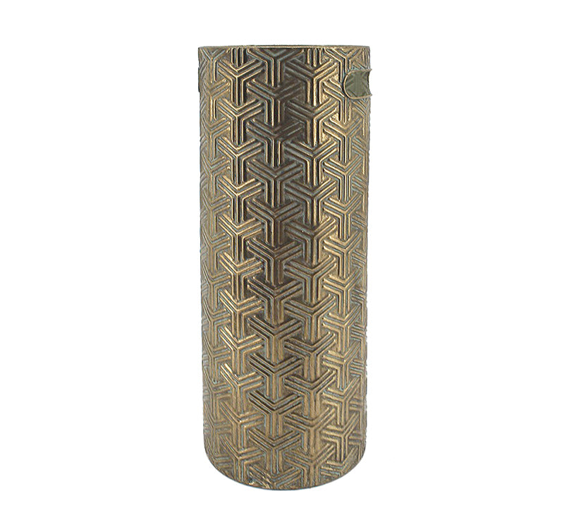 Μεταλλική ομπρελοθήκη σχ.art deco χρυση 50cm