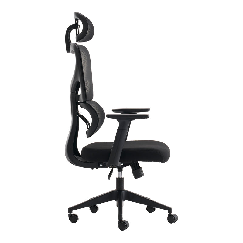 Καρέκλα γραφείου διευθυντή Cadrey pakoworld mesh μαύρο 67x64x120-128εκ