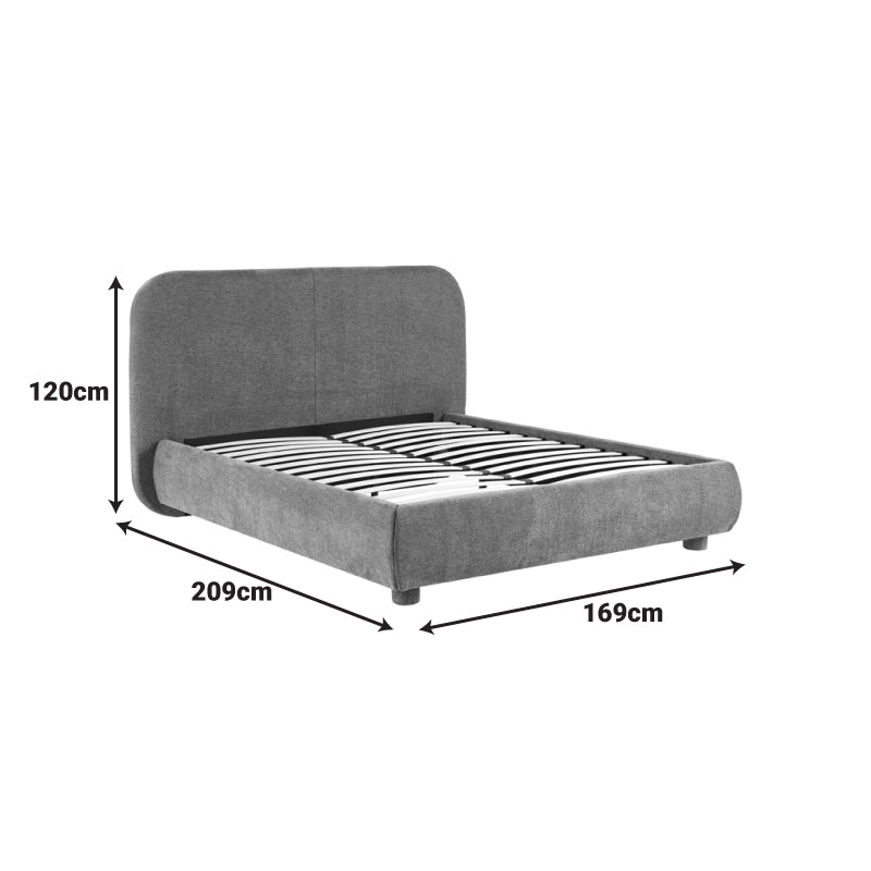 Κρεβάτι Salena pakoworld terracotta ύφασμα 160x200εκ
