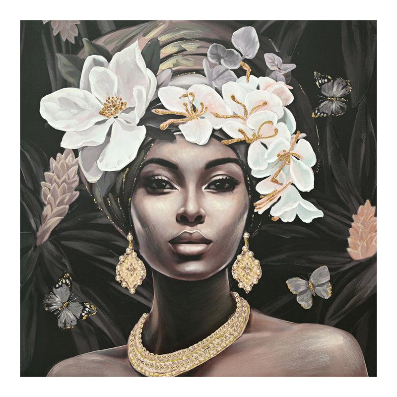 Πίνακας σε καμβά Beauty 3D Inart 100x3x100εκ