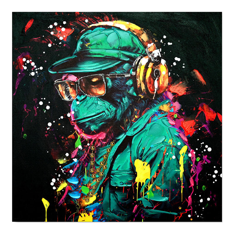 Πίνακας σε καμβά Monkey 3D Inart 80x3x80εκ