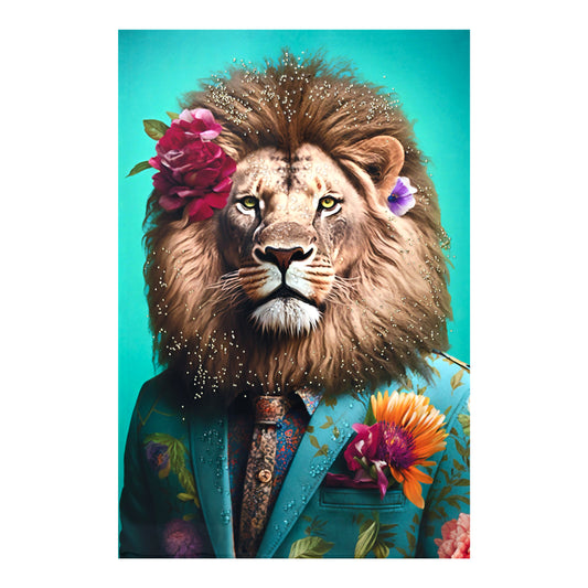 Πίνακας σε καμβά King 3D Inart 60x2.5x90εκ