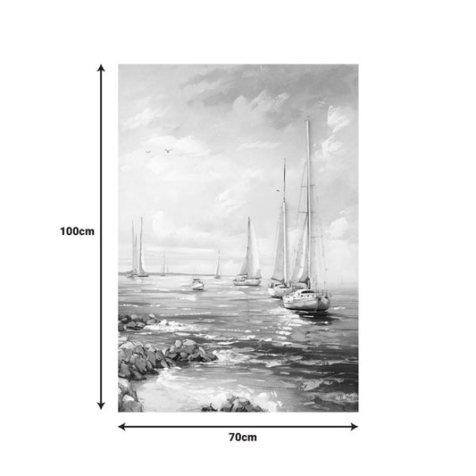 Πίνακας σε καμβά Sailsy Inart 70x3x100εκ
