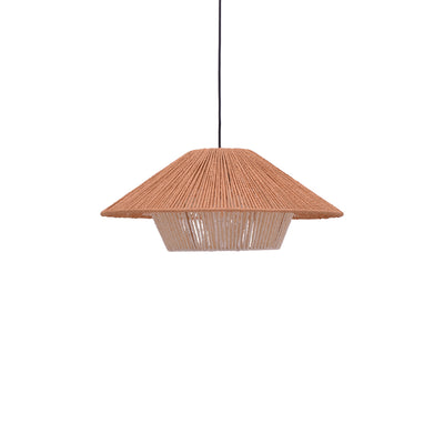 Φωτιστικό οροφής Jarpie Inart Ε27 rope σε φυσική απόχρωση Φ49.5x20εκ