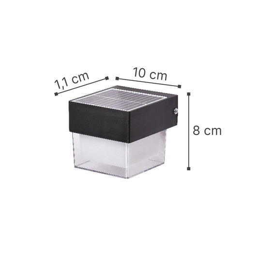 it-Lighting Grenada-LED 2W 3CCT Solar Wall Light in Black Color (80204410S)