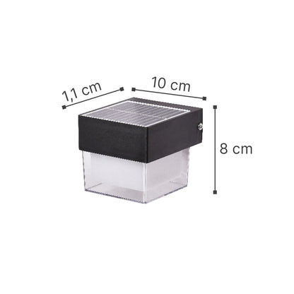 it-Lighting Grenada-LED 2W 3CCT Solar Wall Light in Black Color (80204410S)