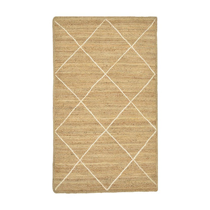 Χαλί Strike Inart μπεζ-εκρού γιούτα 120x180x1εκ