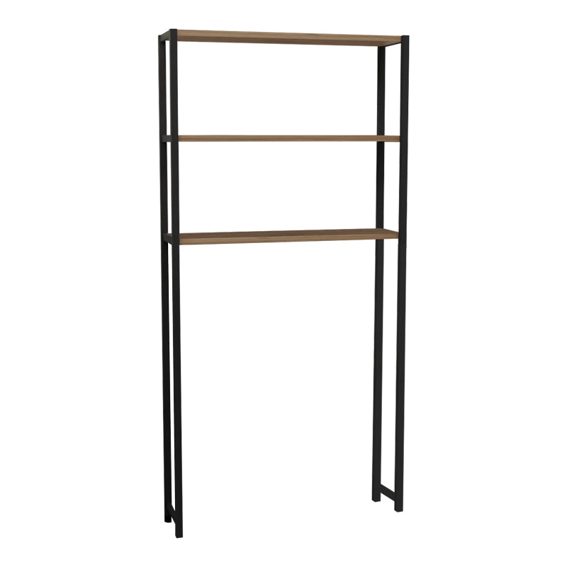 Έπιπλο πλυντηρίου Bothy pakoworld oak μελαμίνης-μαύρο μέταλλο 73x22x150εκ