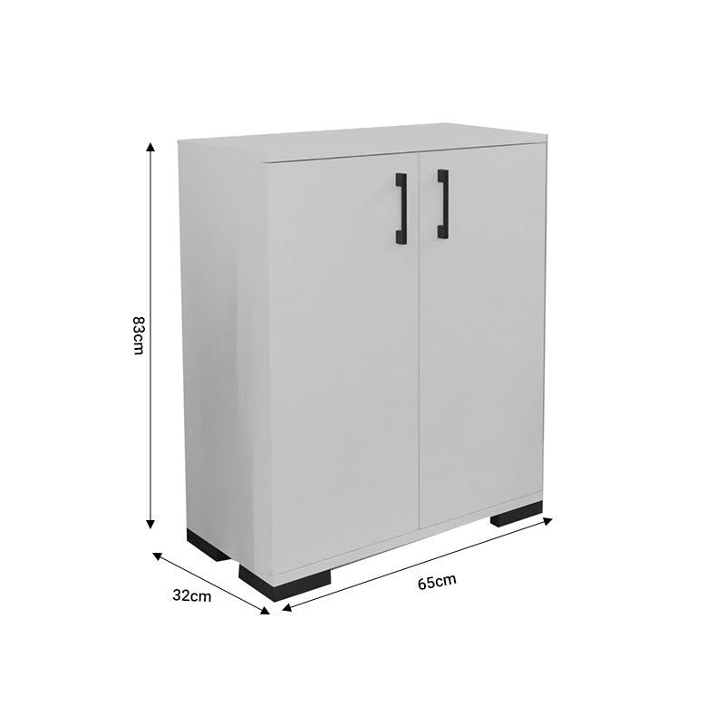 Ντουλάπι Yven pakoworld ανθρακί μελαμίνης 65x32x83εκ