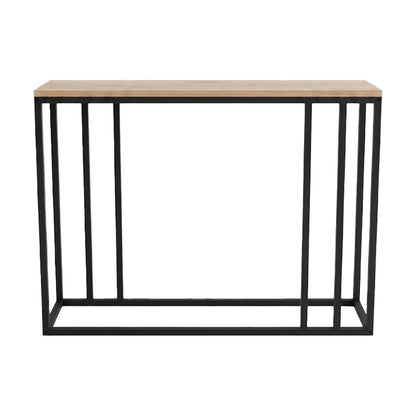 Κονσόλα Cansbia pakoworld oak με μαύρο μέταλλο 100x25x75εκ