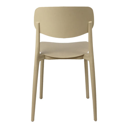 Καρέκλα Berdian pakoworld στοιβαζόμενη pp σε cappuccino απόχρωση 38x49x79εκ