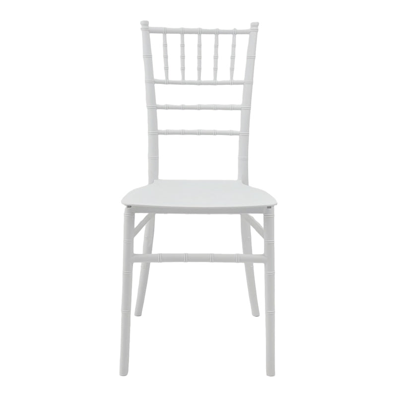 Καρέκλα Tiffany Ι pakoworld pp σε λευκή απόχρωση 38.5x46.5x87εκ