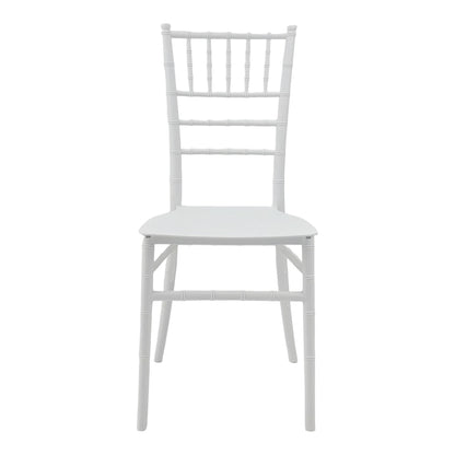 Καρέκλα Tiffany Ι pakoworld pp σε λευκή απόχρωση 38.5x46.5x87εκ