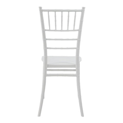 Καρέκλα Tiffany Ι pakoworld pp σε λευκή απόχρωση 38.5x46.5x87εκ