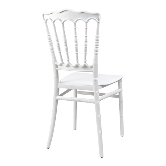 Καρέκλα Napoleon pakoworld pp λευκή 38,5x46,5x89εκ