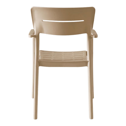 Πολυθρόνα Pilma pakoworld cappuccino PP 57x54x82εκ