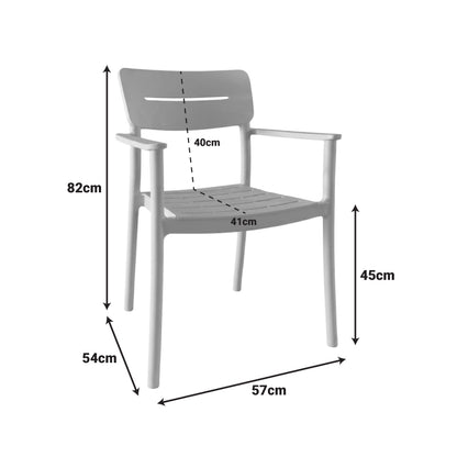 Πολυθρόνα Pilma pakoworld cappuccino PP 57x54x82εκ