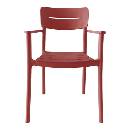 Πολυθρόνα Pilma pakoworld terracotta PP 57x54x82εκ