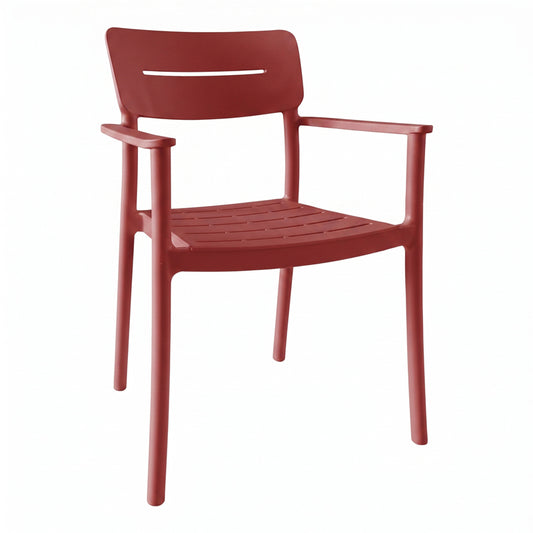 Πολυθρόνα Pilma pakoworld terracotta PP 57x54x82εκ
