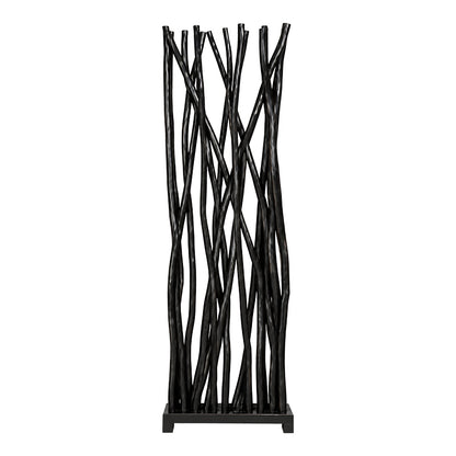 Διακοσμητικό δαπέδου Jati pakoworld μαύρο teak ξύλο 60x20x190εκ