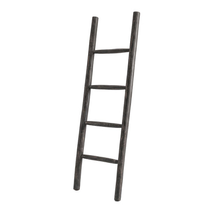 Σκάλα Morjeve pakoworld μαύρο teak ξύλο 45x6x150εκ