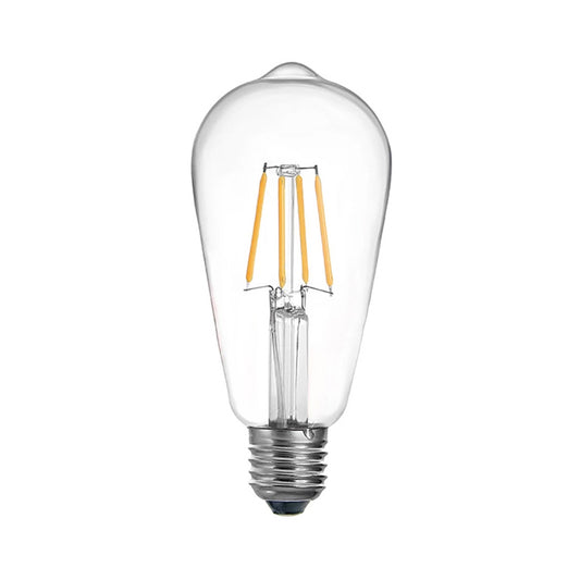 Λαμπτήρας LED ST64 Bulb pakoworld 4W 3000K E27 clear