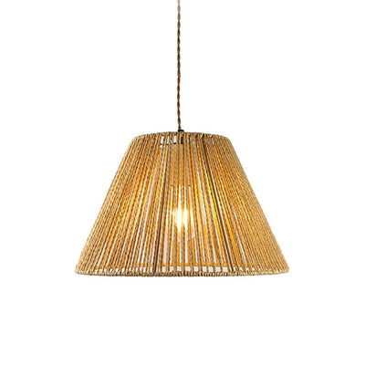 Φωτιστικό οροφής μονόφωτο Lubuto pakoworld μέταλλο-σχοινί σε φυσική απόχρωση Φ34.5x23εκ