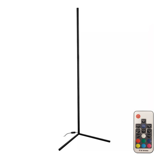 Φωτιστικό δαπέδου Nanek pakoworld led μέταλλο μαύρο 30x30x120εκ