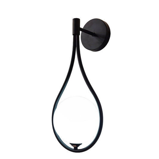 Φωτιστικό τοίχου-απλίκα Teary pakoworld G9 μέταλλο μαύρο-λευκο 16x12x37εκ