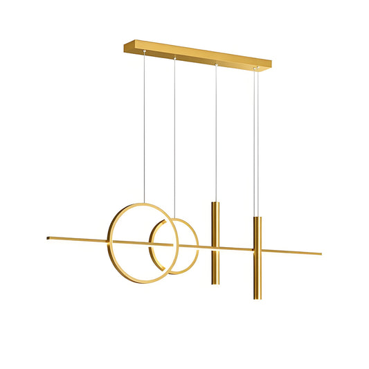 Φωτιστικό οροφής Neron pakoworld led χρυσό μεταλλικό 100x25x26εκ
