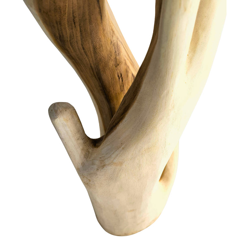 Καλόγερος Joint pakoworld suar ξύλο σε φυσική απόχρωση 30x30x200εκ