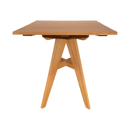Τραπέζι Cadrada pakoworld teak ξύλο σε φυσική απόχρωση 70x70x76εκ