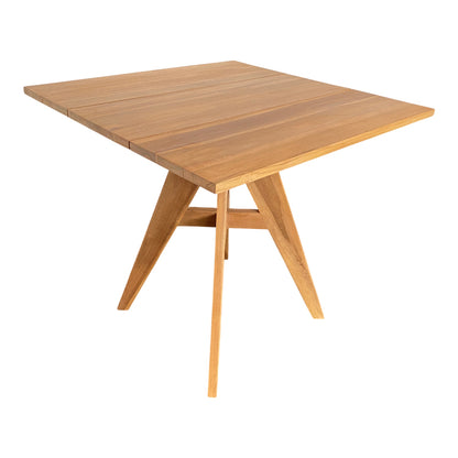 Τραπέζι Cadrada pakoworld teak ξύλο σε φυσική απόχρωση 80x80x76εκ