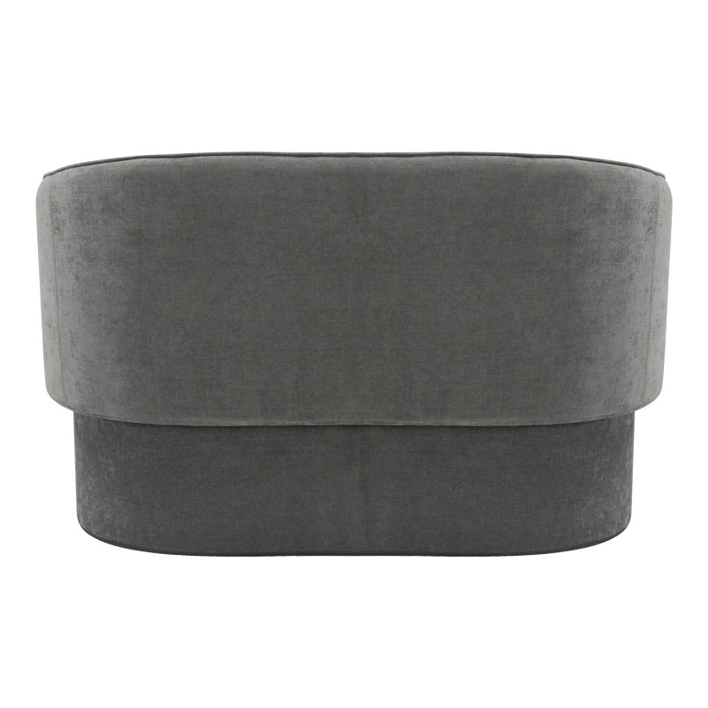 Καναπές διθέσιος Playmob pakoworld ύφασμα σε γκρι απόχρωση 128x65x79εκ