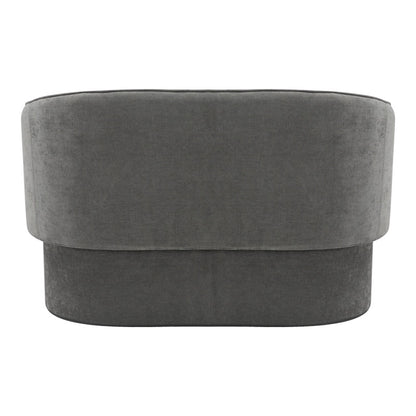 Καναπές διθέσιος Playmob pakoworld ύφασμα σε γκρι απόχρωση 128x65x79εκ