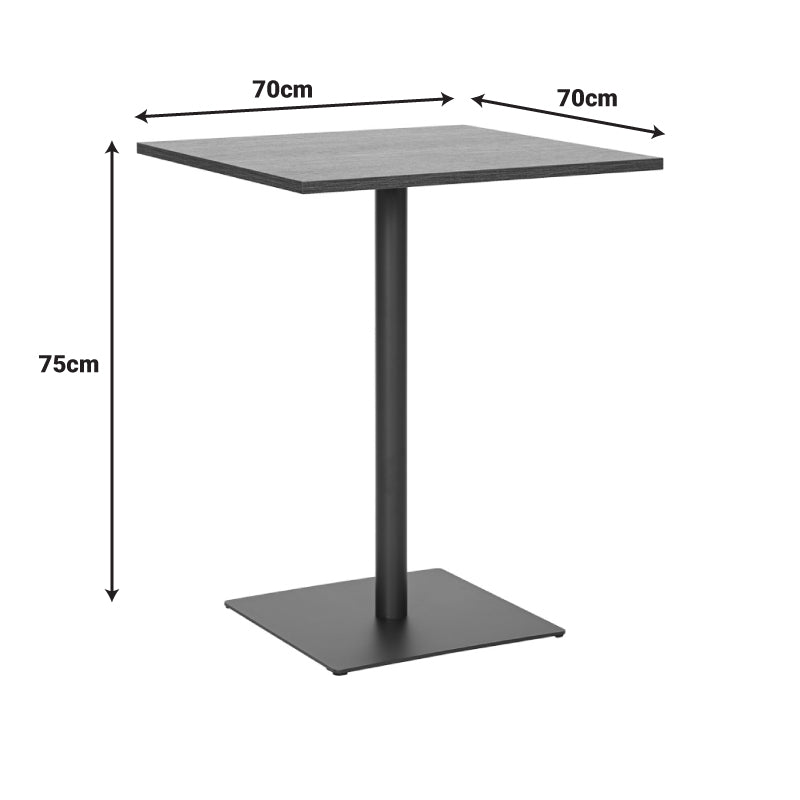 Τραπέζι Nerobian pakoworld mdf σε sonoma απόχρωση 70x70x75εκ