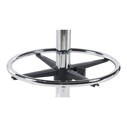 Καρέκλα ρεσεψιόν Icina Ι pakoworld pu σε μαύρη απόχρωση 58x54x102-123εκ