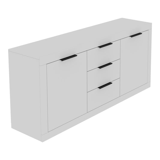 Μπουφές Doha pakoworld σε λευκή απόχρωση 180x45x80.5εκ