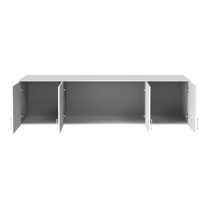 Πατάρι ντουλάπας Royal pakoworld τετράφυλλο λευκό 200x58x53εκ