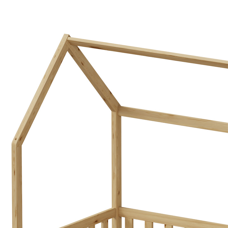 Παιδικό κρεβάτι Piccolo τ. Montessori με 2 συρτάρια pakoworld ξύλο πεύκου σε φυσική απόχρωση 90x190ε