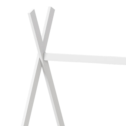 Παιδικό κρεβάτι Noam τ. Montessori με κιγκλίδωμα pakoworld ξύλο πεύκου σε λευκή απόχρωση 70x140εκ