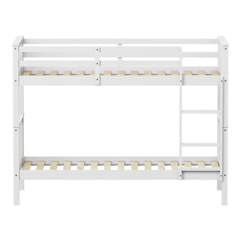 Παιδικό κρεβάτι κουκέτα Nani pakoworld ξύλο πεύκου σε λευκή απόχρωση 90x190εκ