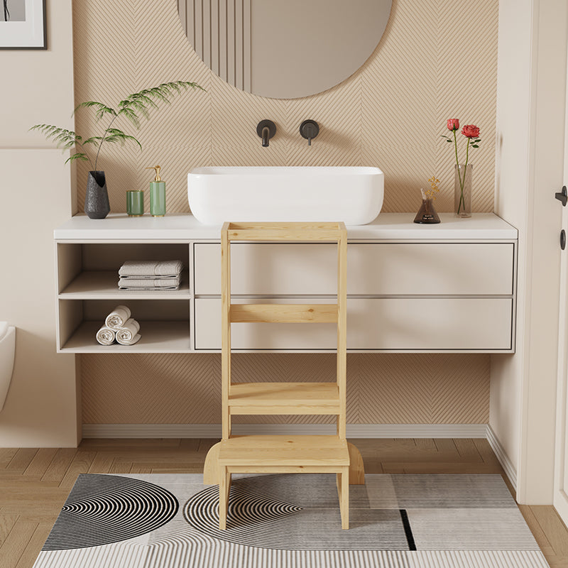 Παιδικός πύργος εκμάθησης Chiquel pakoworld τ. Montessori ξύλο σε φυσική απόχρωση 45.7x51x90εκ