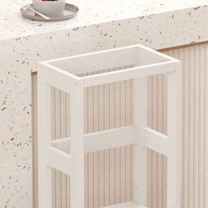 Παιδικός πύργος εκμάθησης Chiquel pakoworld τ. Montessori ξύλο σε λευκή απόχρωση 45.7x51x90εκ